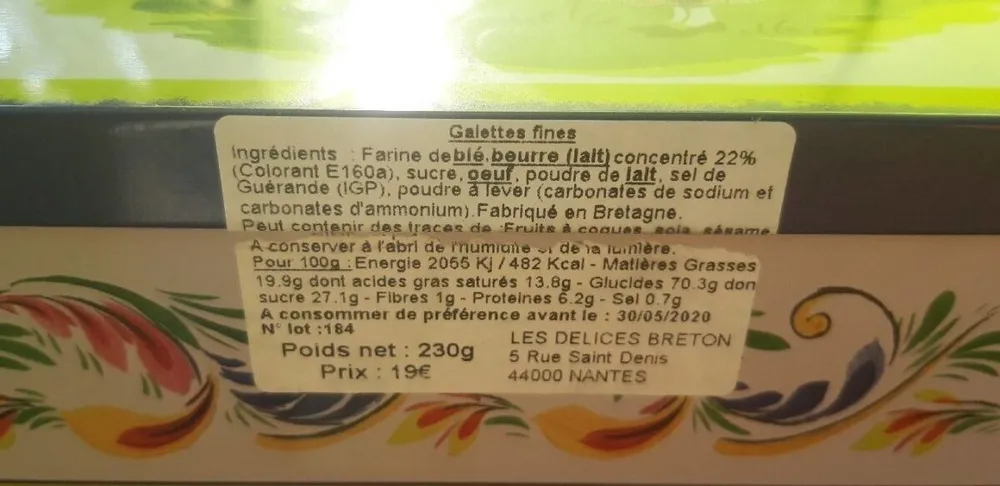 Galettes fines bretonnes