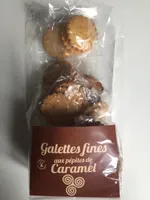 Galettes fines aux pepites de caramel