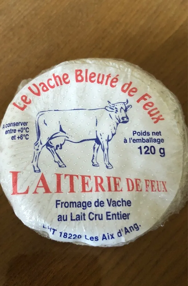 Le vache bleute de feux