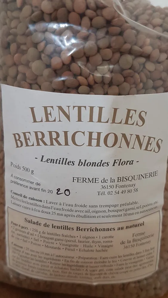 lentilles blondes Flora