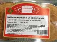 Gateaux basques a la cerise noire