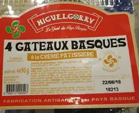 Gâteaux basques a la crème pâtissière