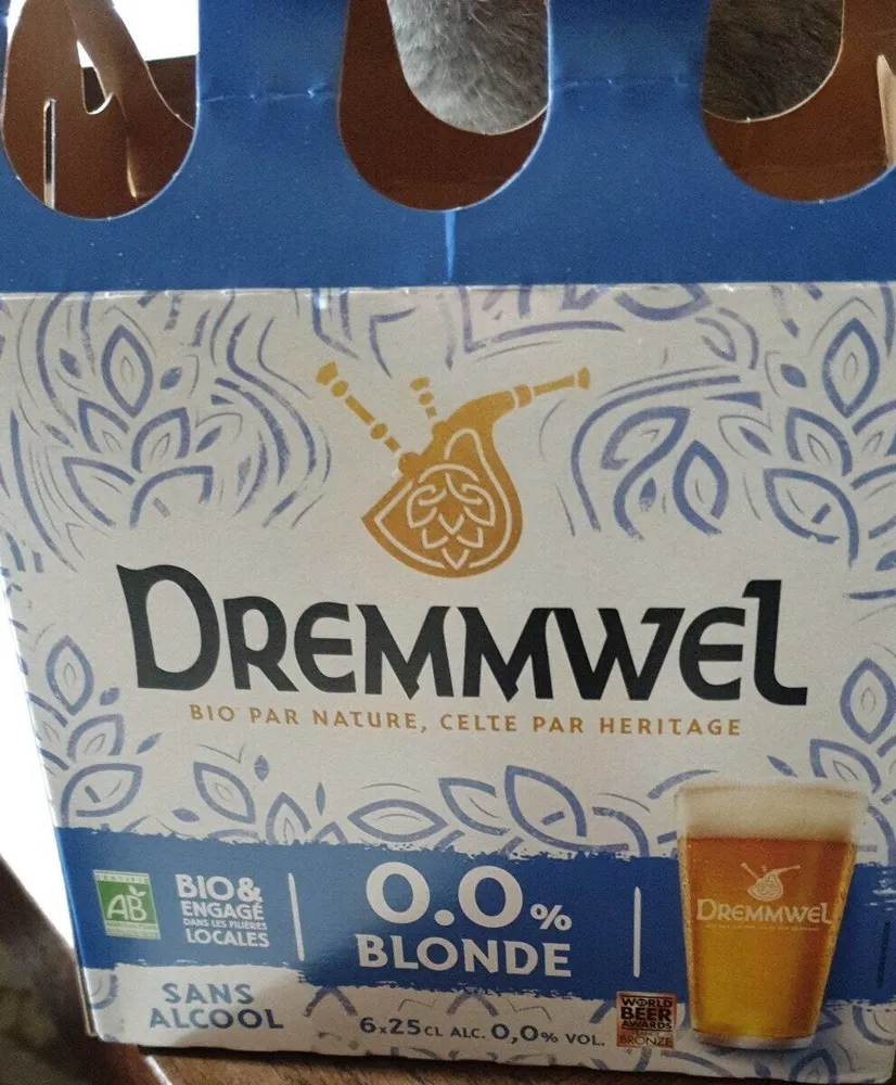 Bière blonde Dremmwel sans alcool