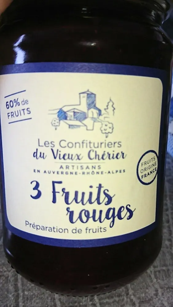 3 fruits rouges