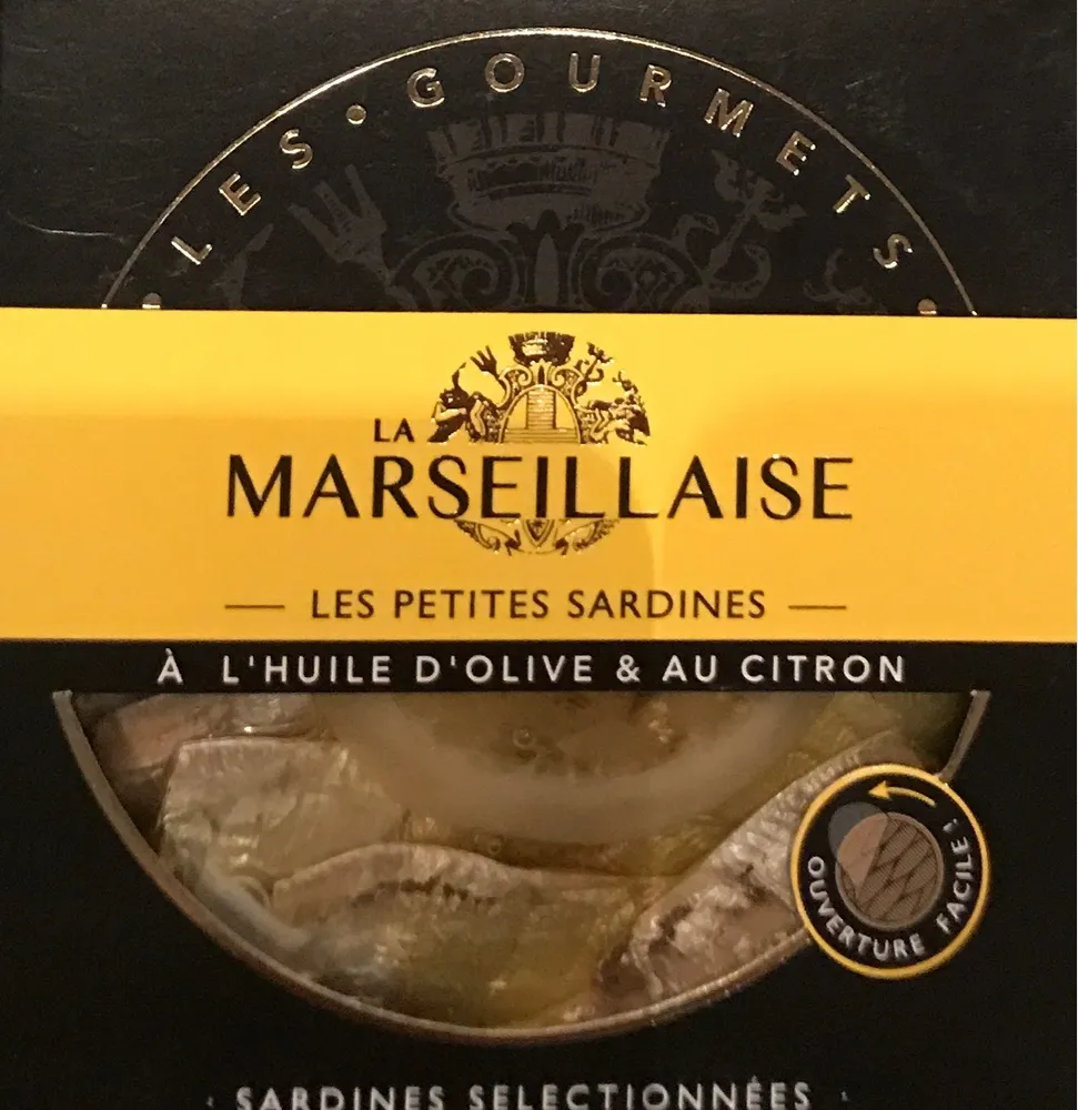Les petites sardines a l’huile d’olives et au citron