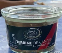 terrine de canard au poivre vert
