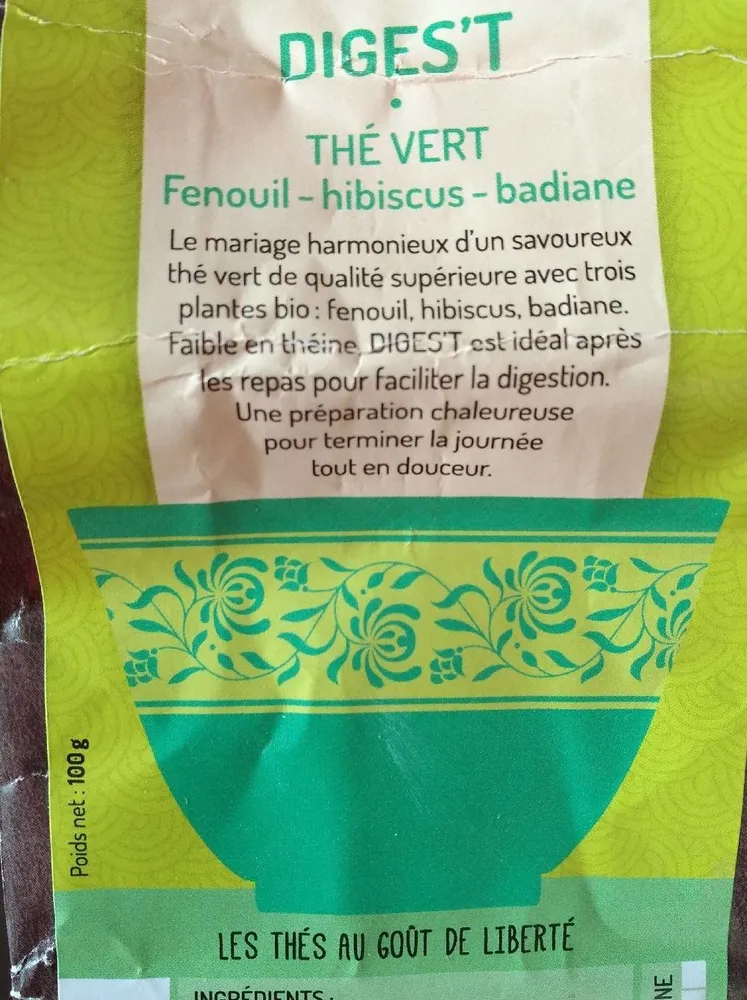 Thé vert diges't