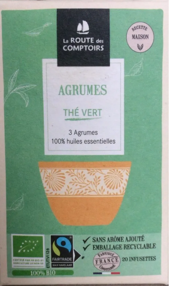 Thé vert aux 3 agrumes