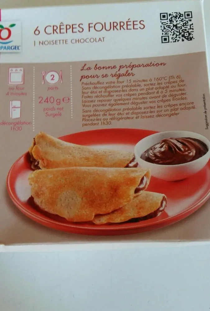 6 crêpes fourrées