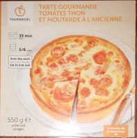 Tarte gourmande tomates thon et moutarde à l'ancienne