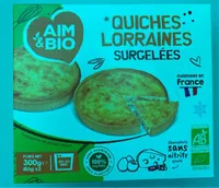 Quiches lorraines surgelées