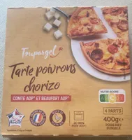Tarte poivrons chorizo comté AOP et Beaufort AOP