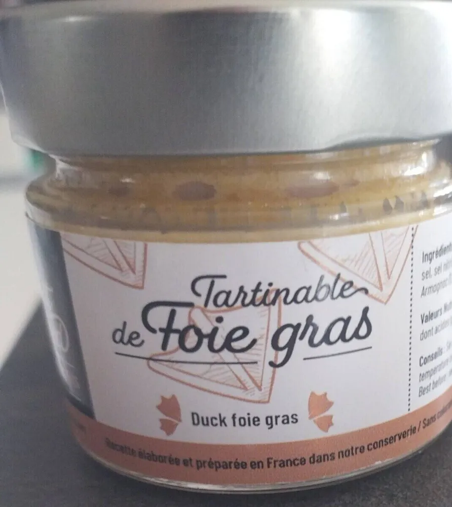Tartinables de fois gras