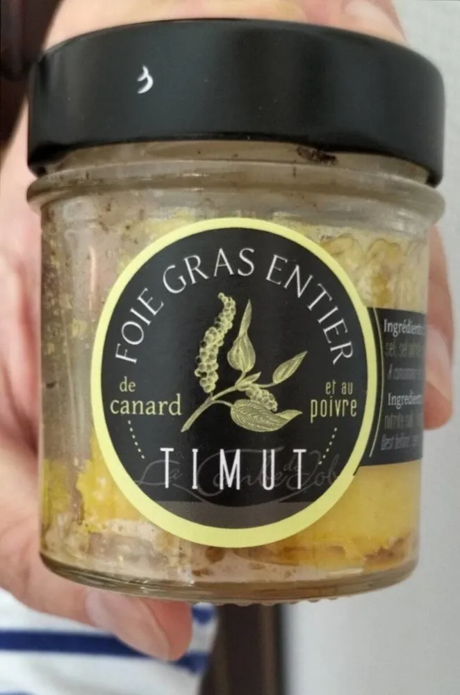 Foie gras entier de canard et au Poivre de Timut