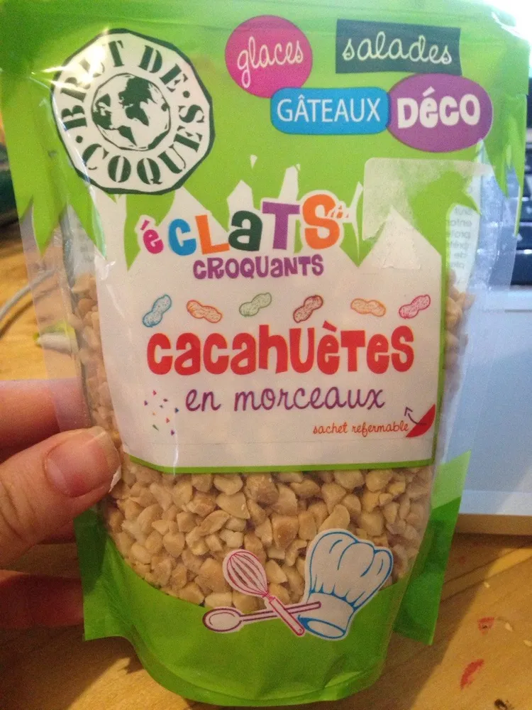 Eclats croquants cachuetes en morceaux