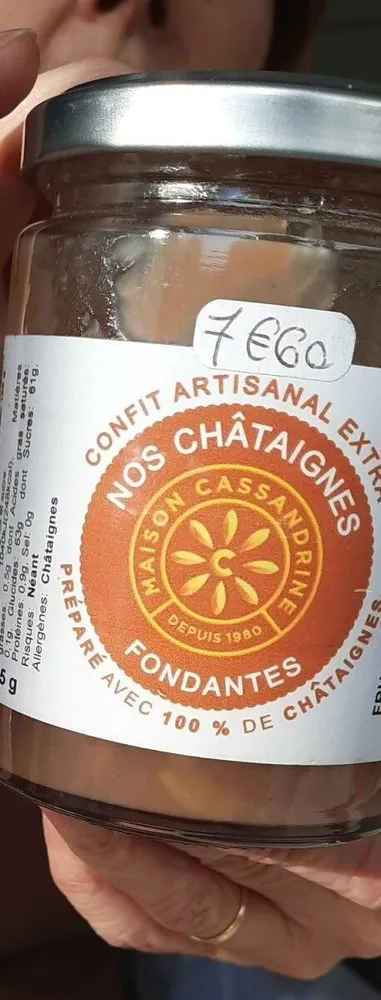 Confit artisanal châtaigne