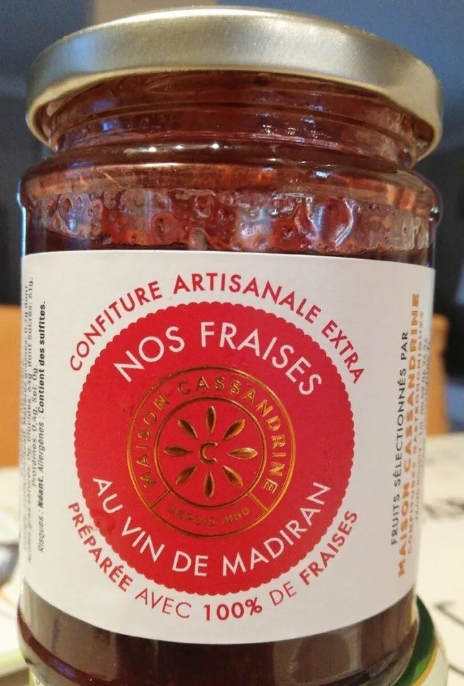 Confiture artisanale extra : Fraise
