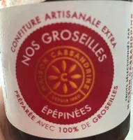 Confiture artisanale extra groseilles