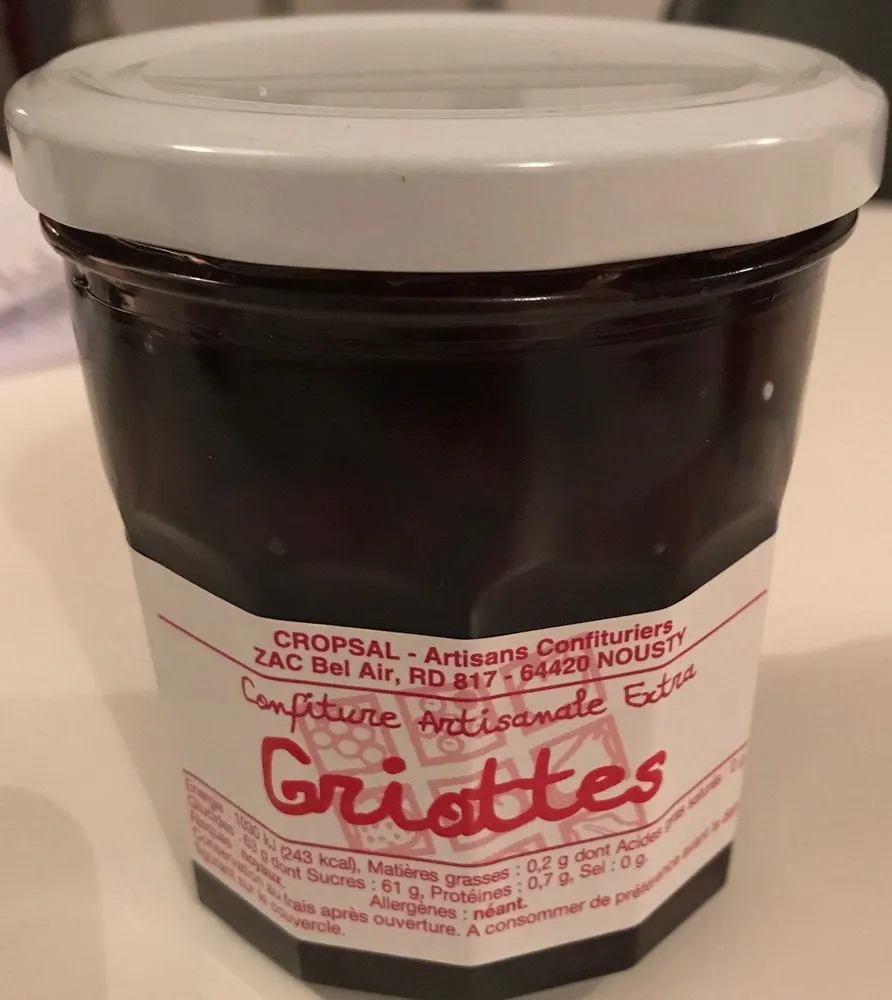 Confiture artisanale extra Griottes