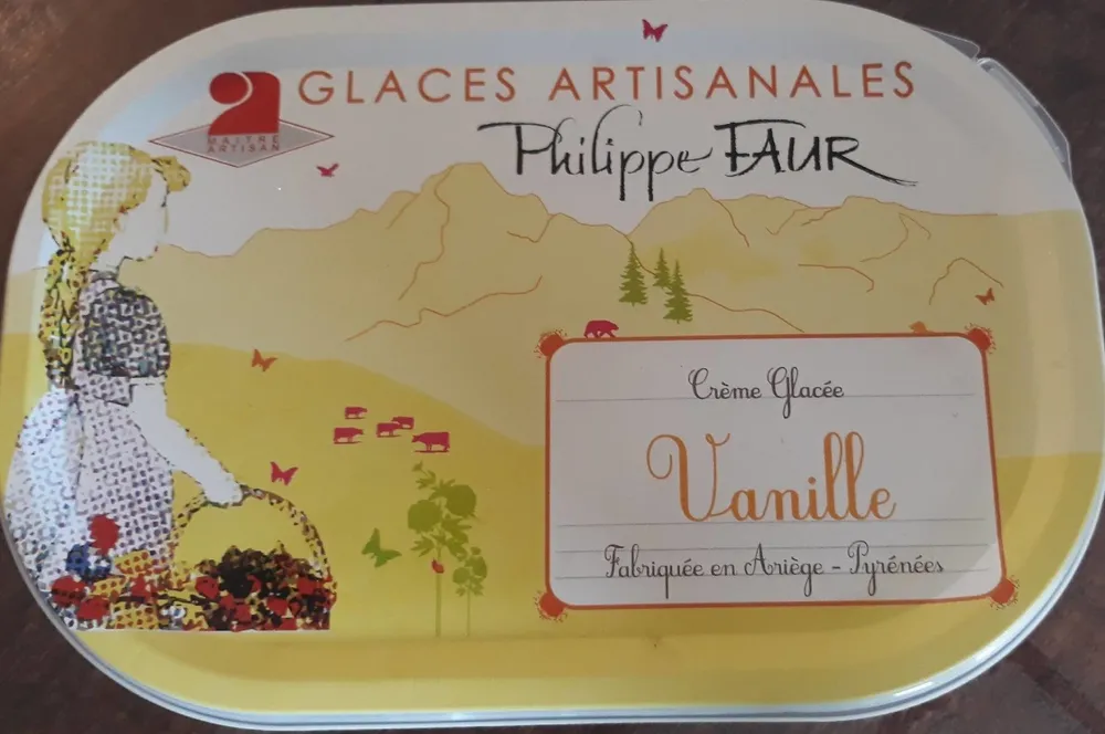 Glace artisanale à la vanille