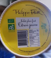 Sorbet plein fruit Citron jaune