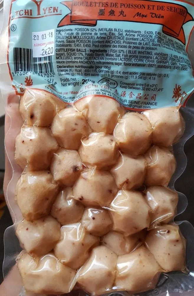 Boulette de poisson et de seiche