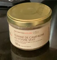 Terrine de campagne au poivre vert