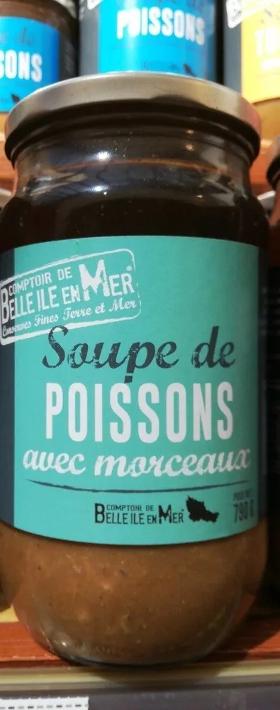Soupe de poissons avec morceaux