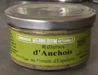 Rillettes d'anchois au poment d'Espelette