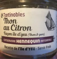 Tartinable thon au citron