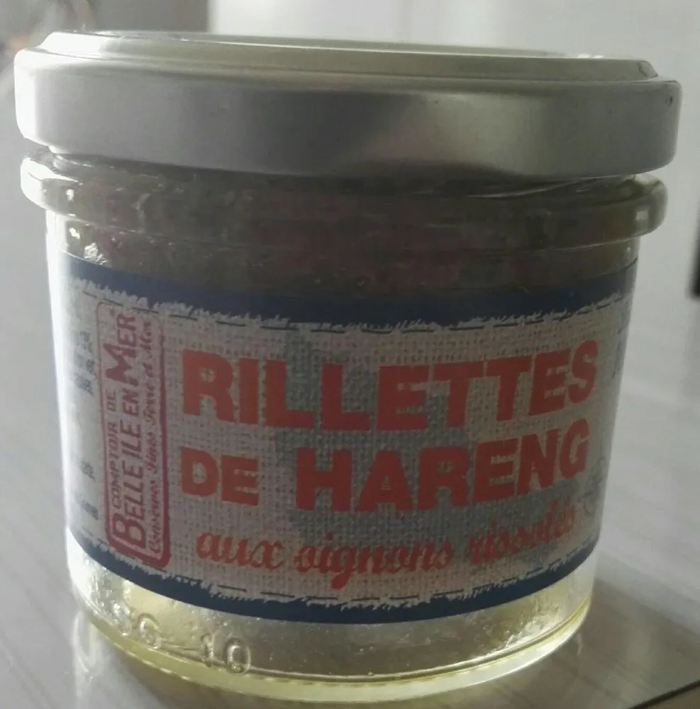 Rillettes de hareng aux oignons rissolés