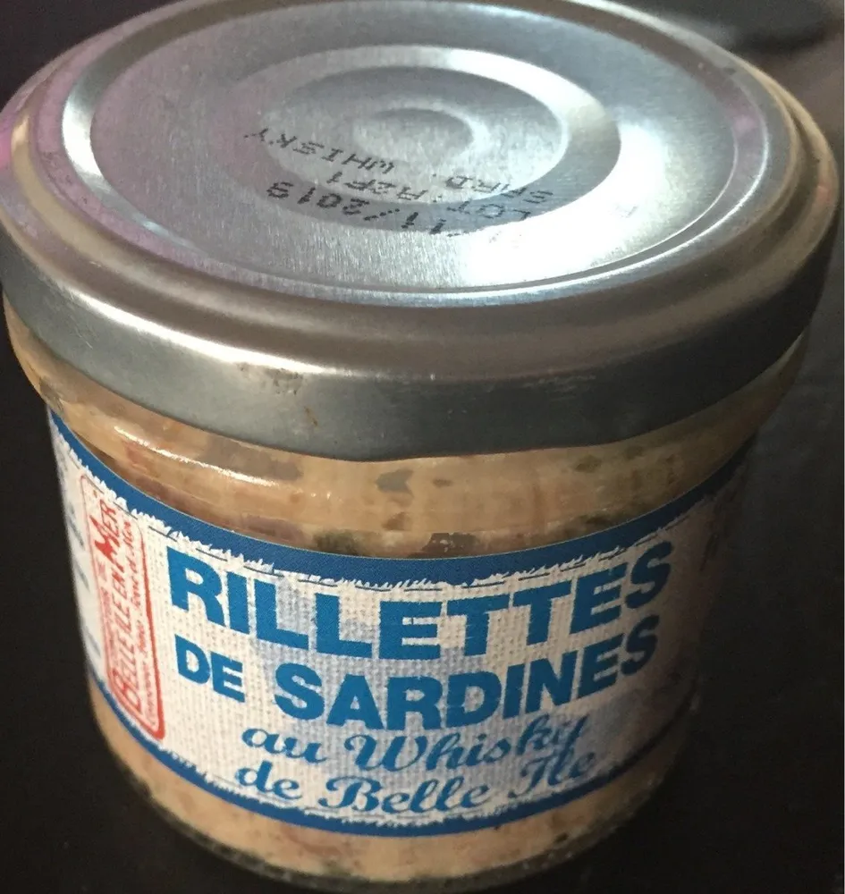 Rillettes de sardines au whisky de Belle ile