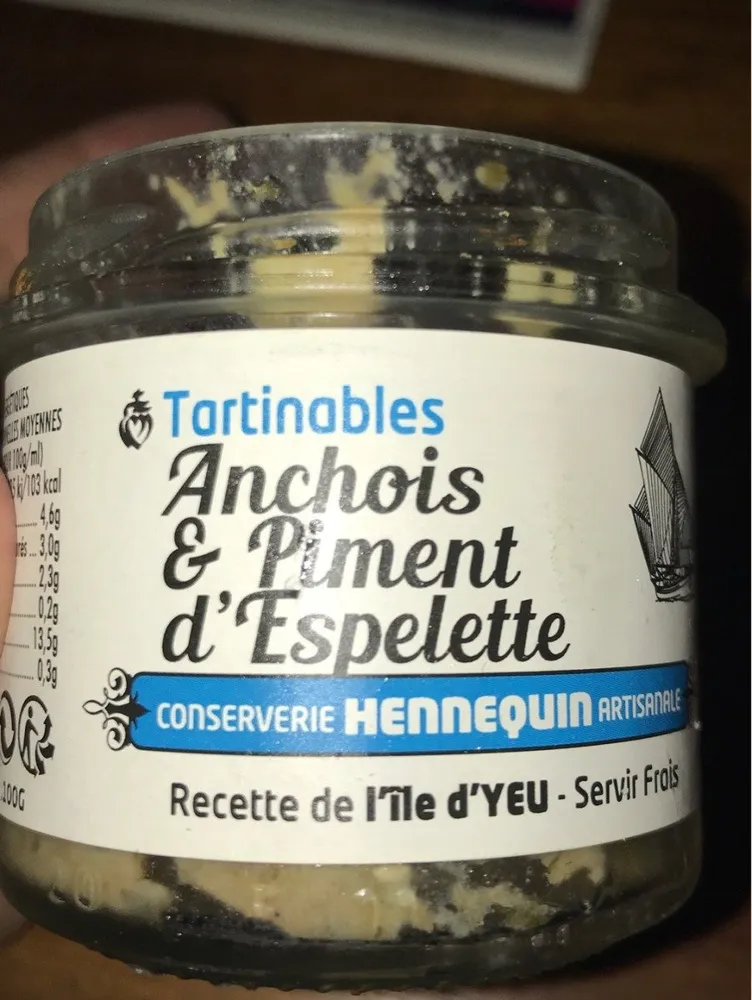 Tartinables Anchois & Piment Espelette