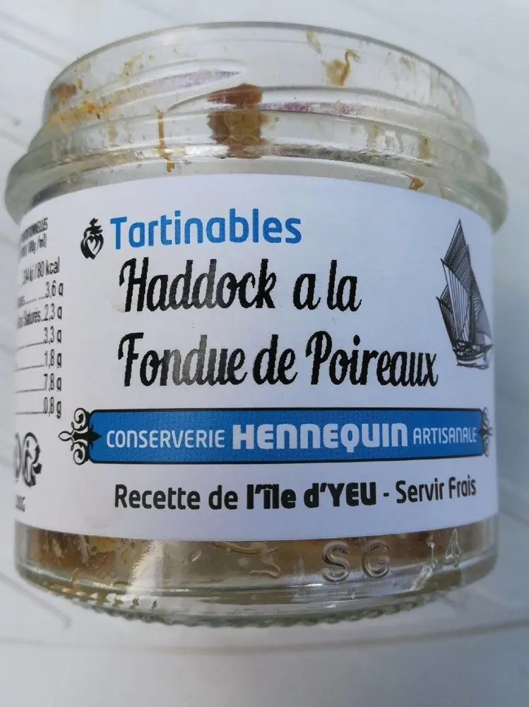 Haddock fondue de poireau