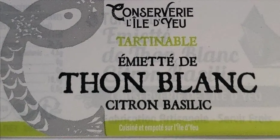Émietté thon citron basilic