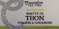 Émietté thon tomates coriandre