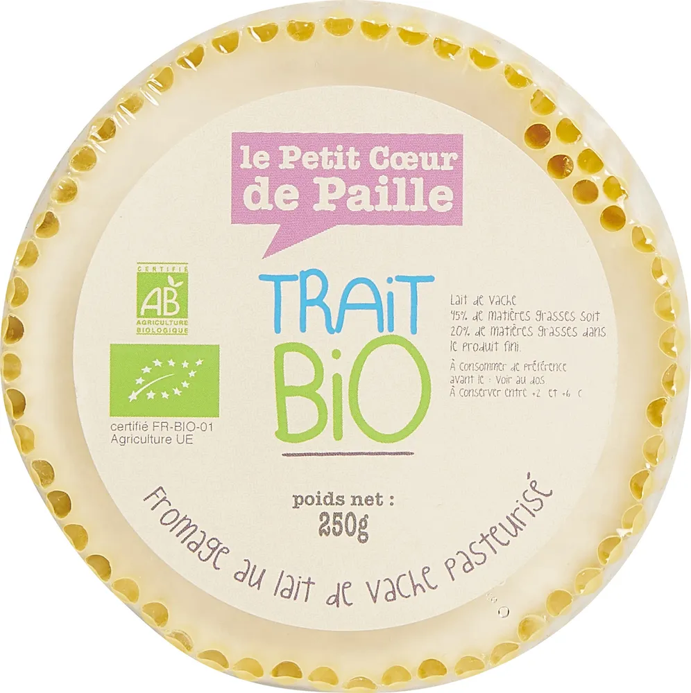 Petit cœur de paille bio