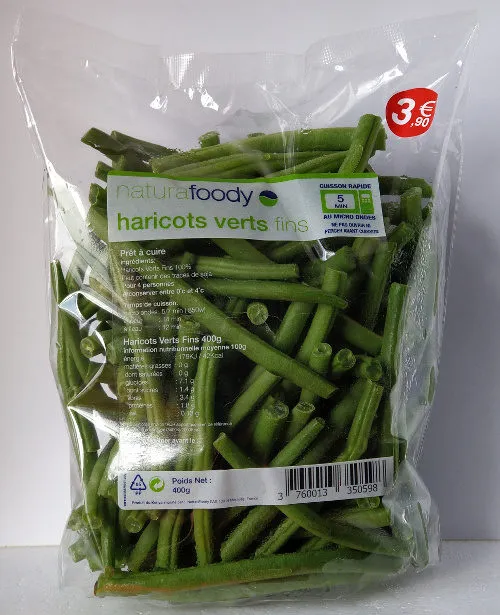 haricots Verts Fins (fraiche découpe micro-ondable)