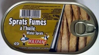 Sprats fumés à l'huile