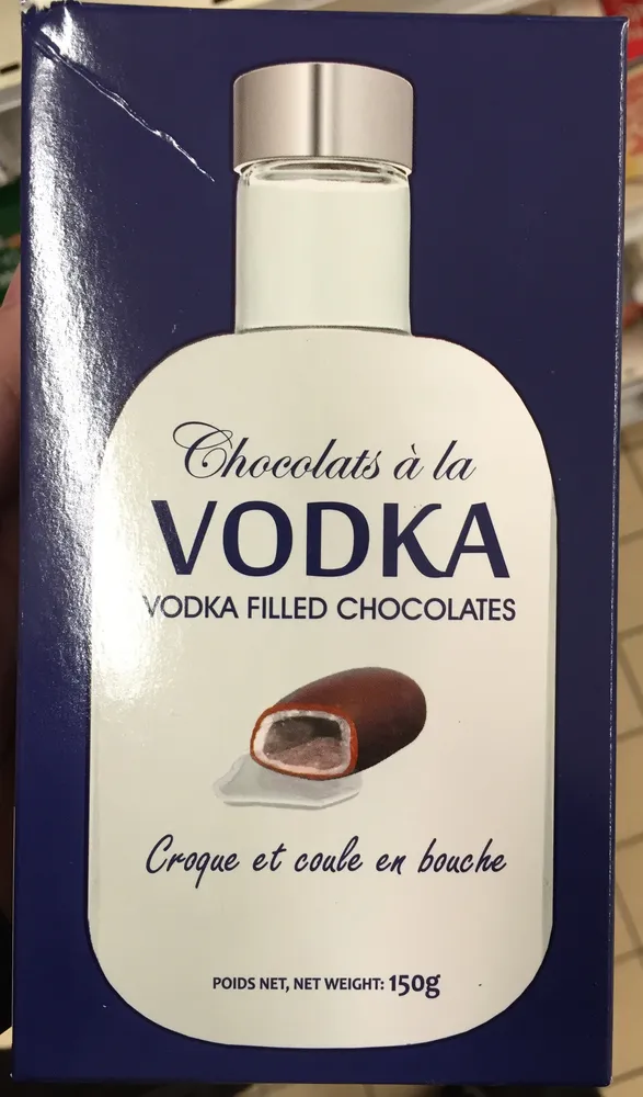 Chocolats fourrés à la vodka