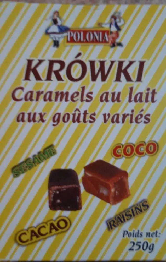 KROWKI CARAMELS AU LAIT AUX GOÛTS VARIES