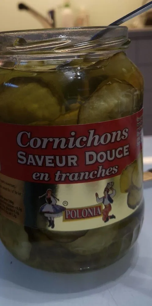 Cornichons saveur douce en tranches
