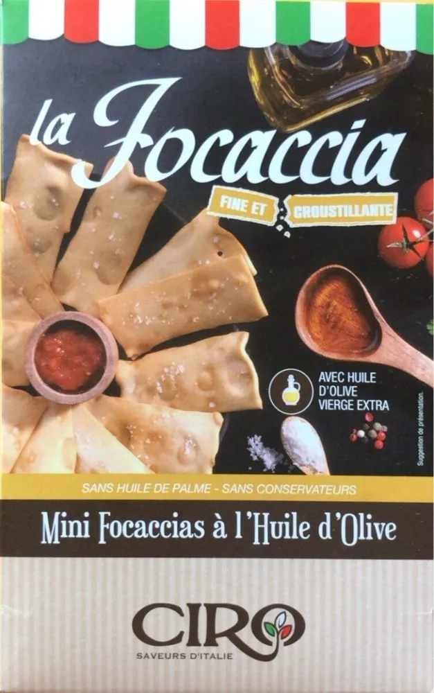 La Focacia (mini focaccias à l’huile d’olive)