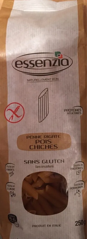 Penne rigate pois chiches