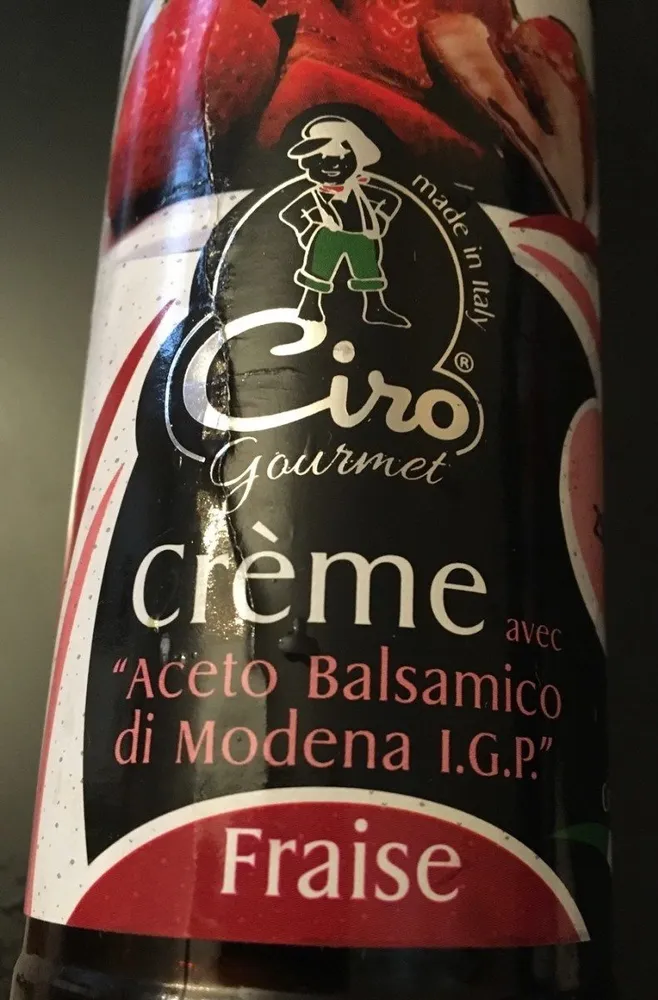 Crème de vinaigre balsamique fraise