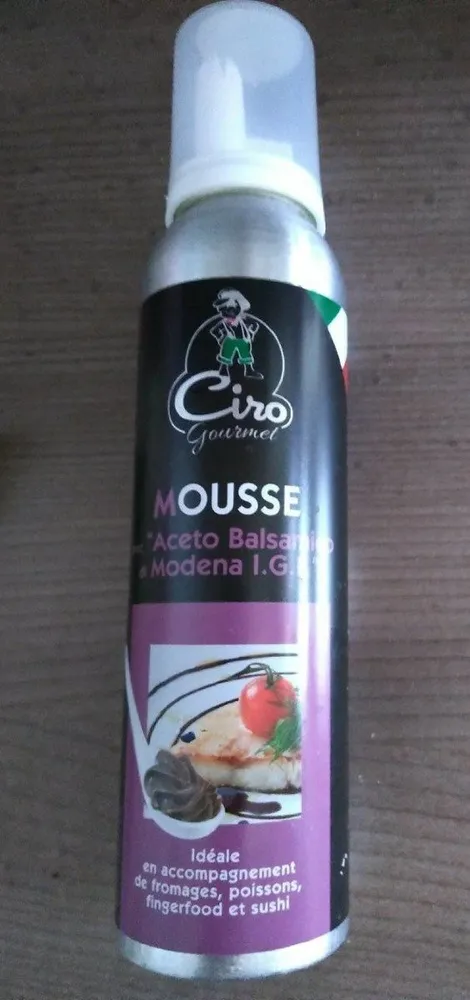 Mousse avec "aceto Balsamico di Modena I.G.P"