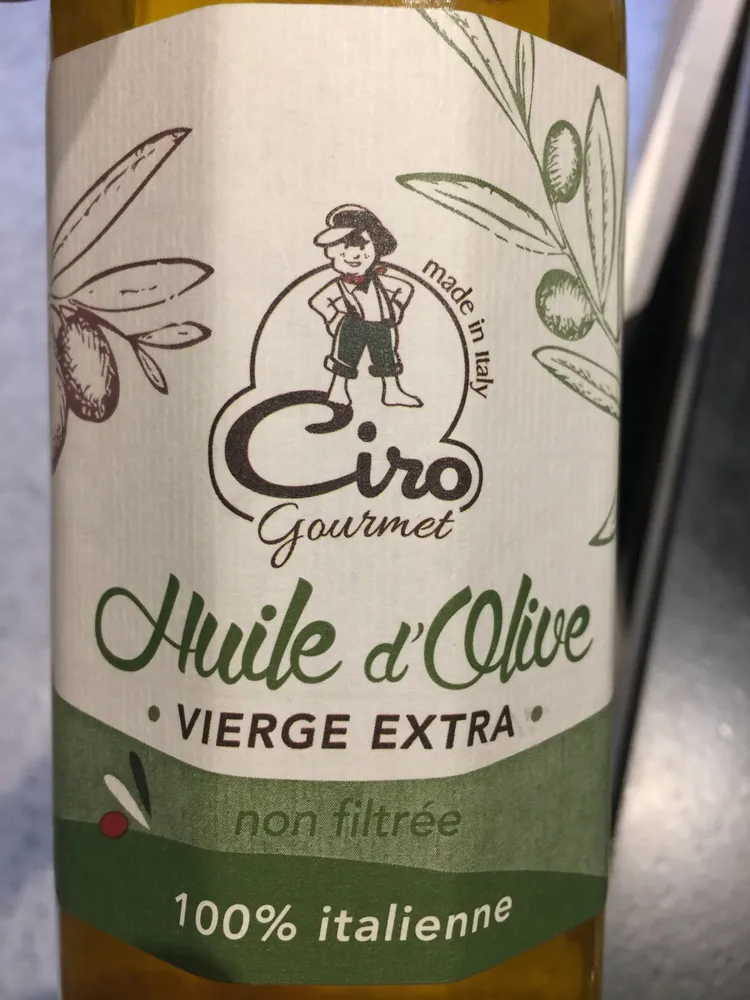 Huile d'olive vierge extra non filtrée