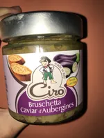 Bruschetta caviar d'aubergine sans gluten