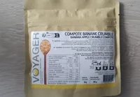 Compote banane crumble lyophilisée