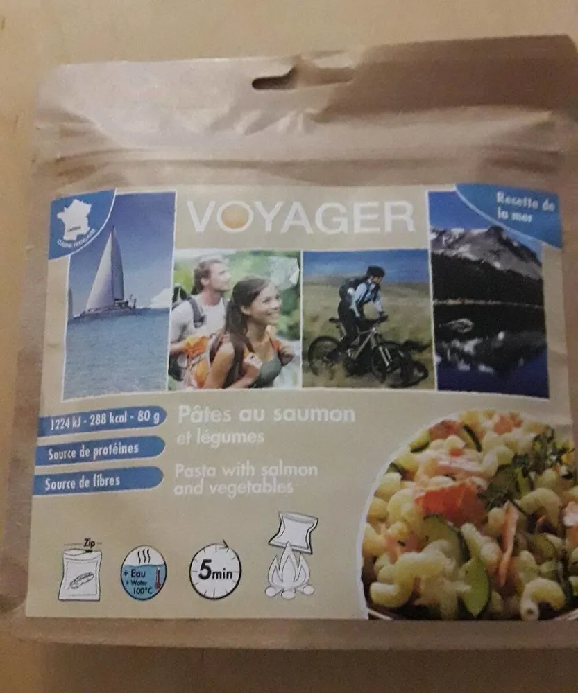 Pâtes au saumon et légumes
